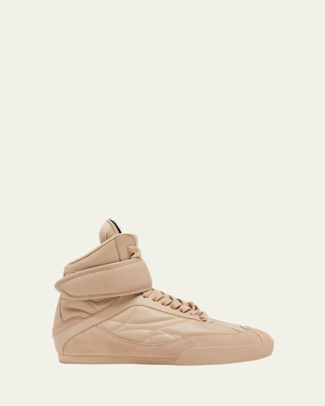 Kick Leather High-Top Sneakers